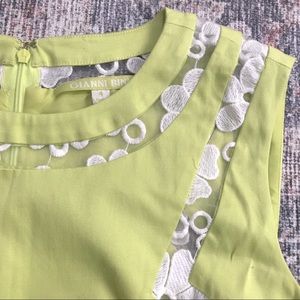 GIANNI BINI Green Cutout with Lace Sleeveless Sundress Sz. 4